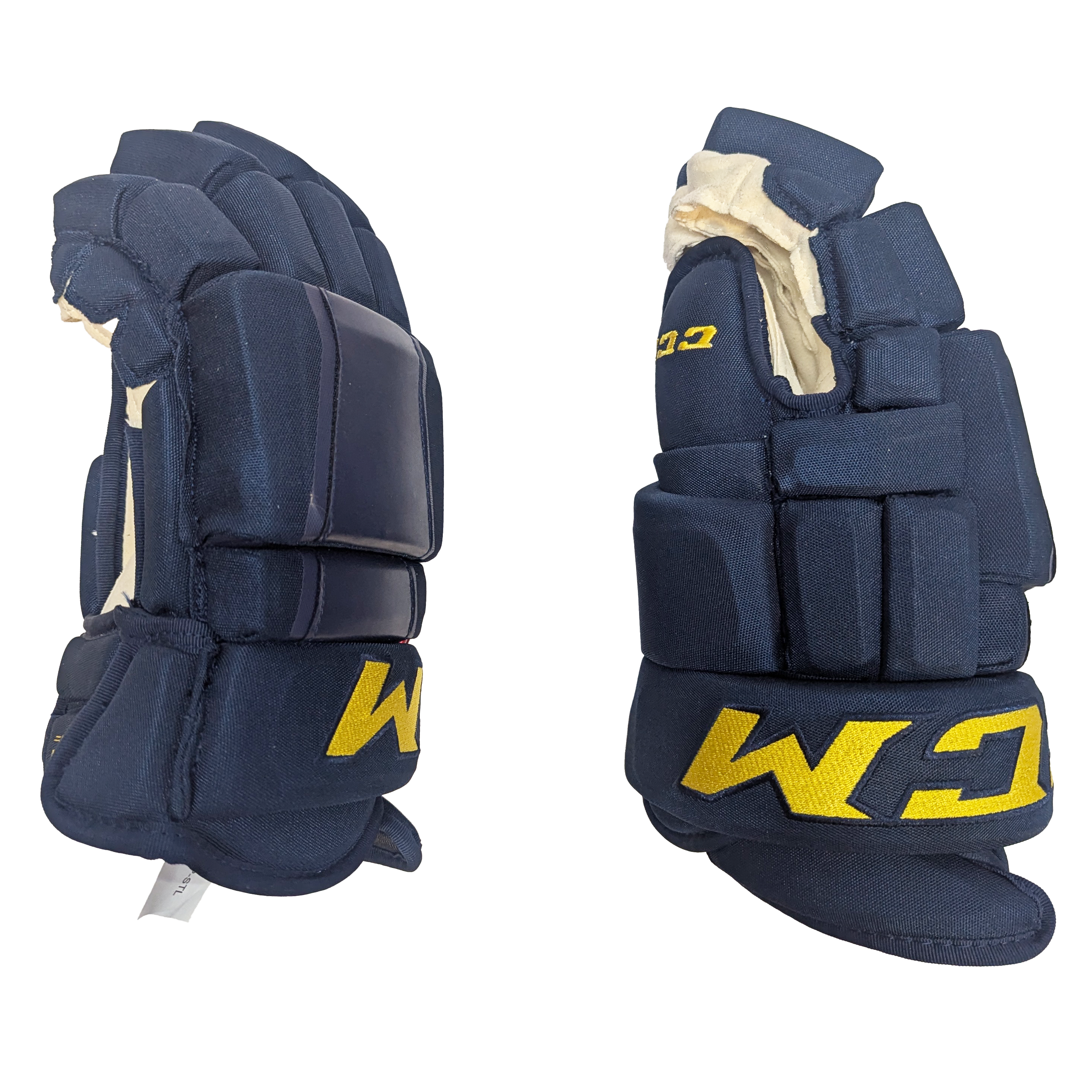 CCM HG97PP - Gant NCAA Pro Stock (bleu marine/jaune)